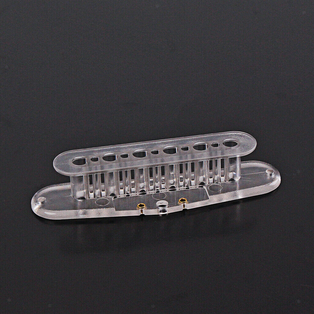 3x Plastic Single Coil Pickup Bobbins 50mm Pole Spacing Screws Side for 6