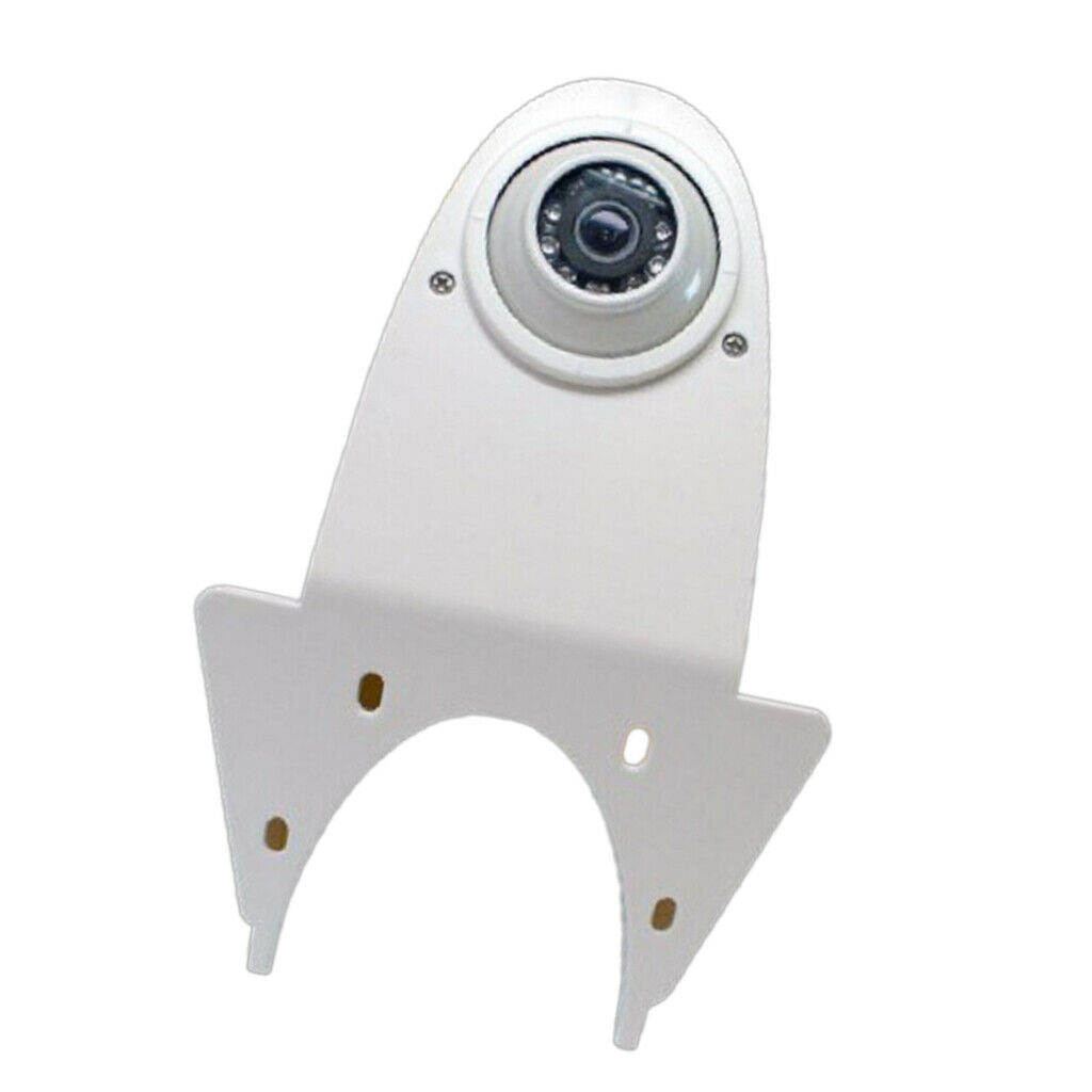 Night Vision Brake Lamp Reverse Camera Rear View Camera for RV Truck (White)