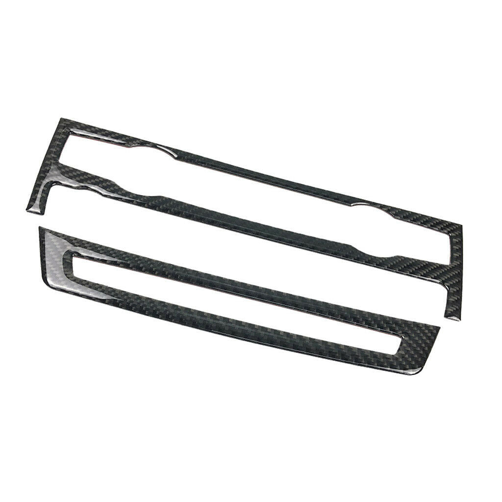 2x Carbon Fiber Control Panel Interior Trim For BMW e70 e71 X5 X6 2008-2013