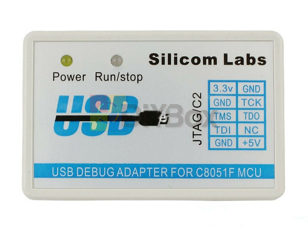 C8051F MCU Emulator U-EC6 USB Debug Adapter Downloader JTAG/C2 Mode with Cable