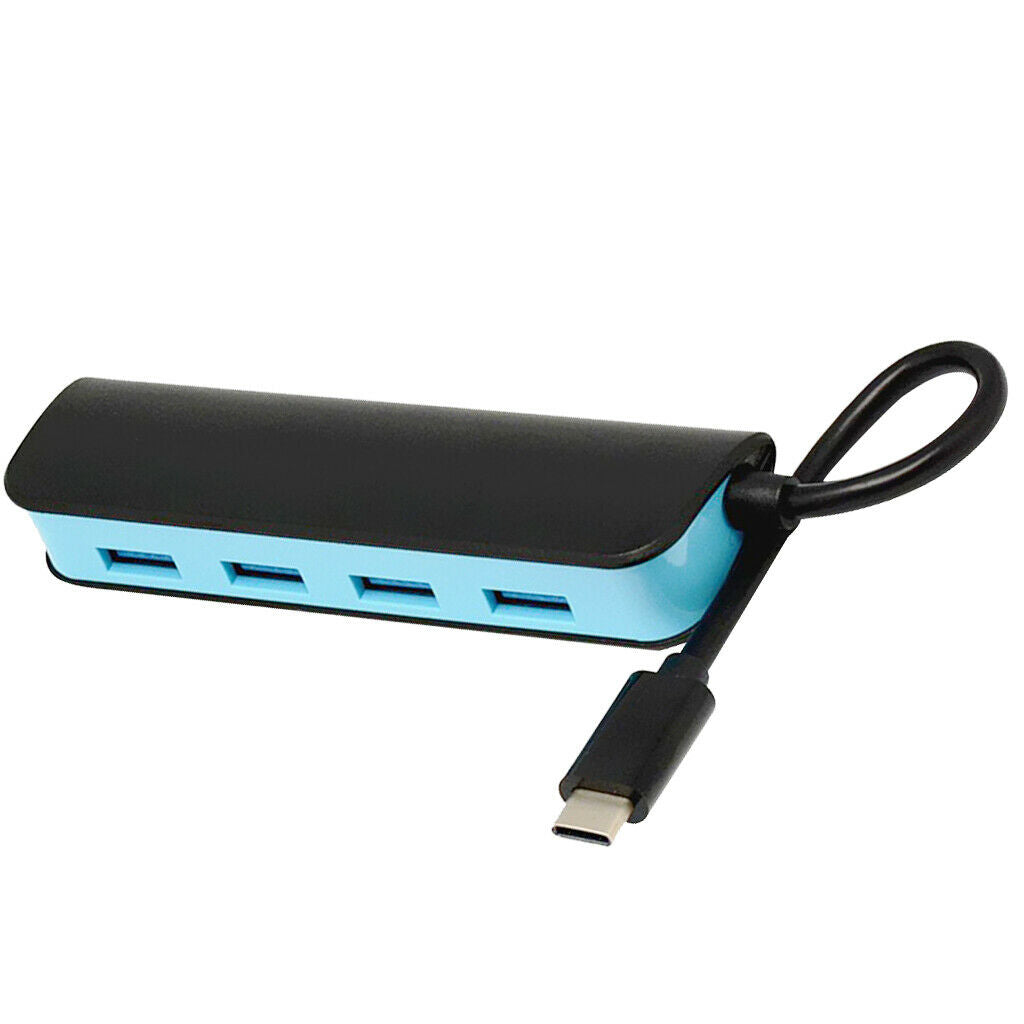 Type-C Multi-Port Hub to 4 USB 3.0 Charging Port Adapter