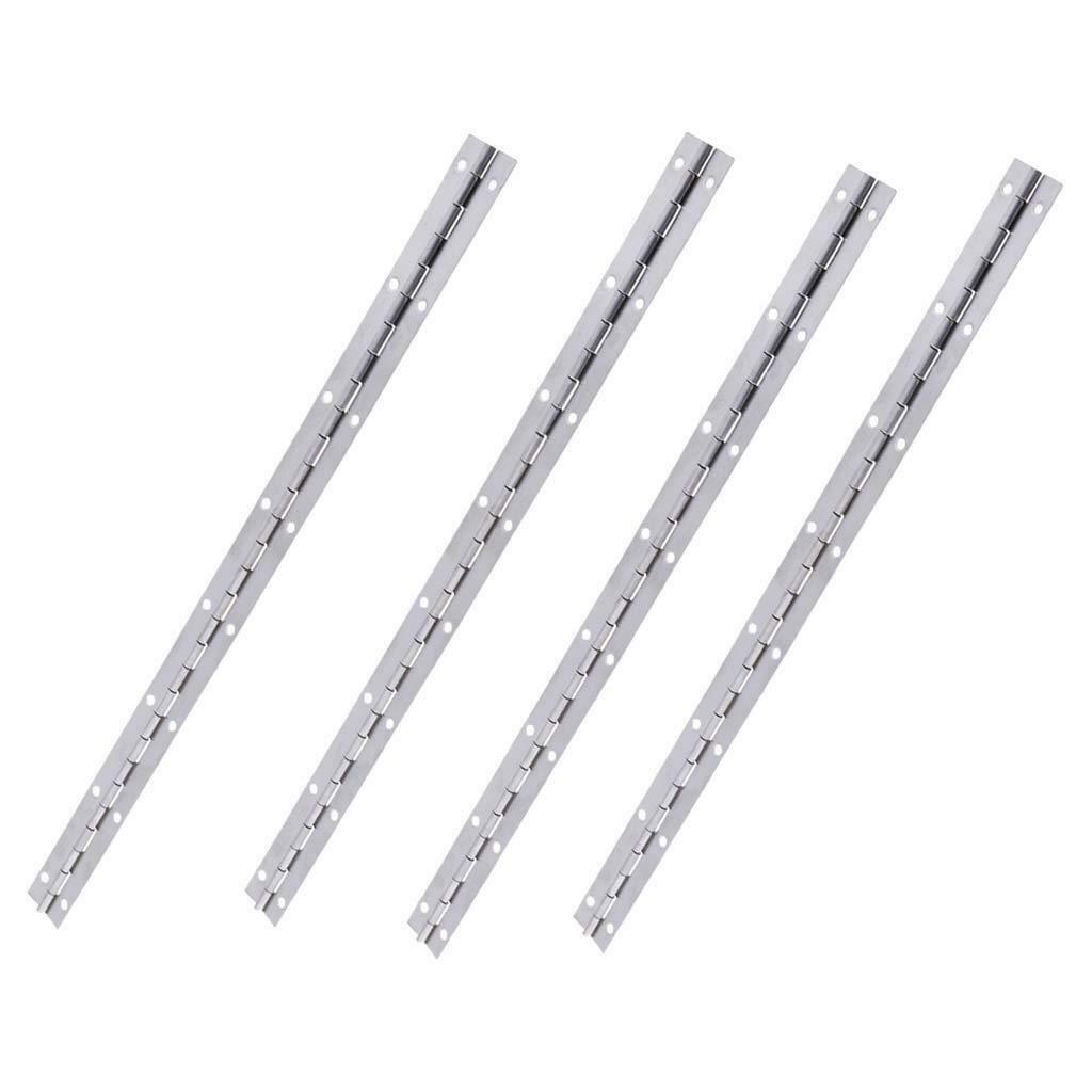 4pcs 15''x1'' Boat Piano Hinge Stainless Marine Deck & Cabin Hardware Single