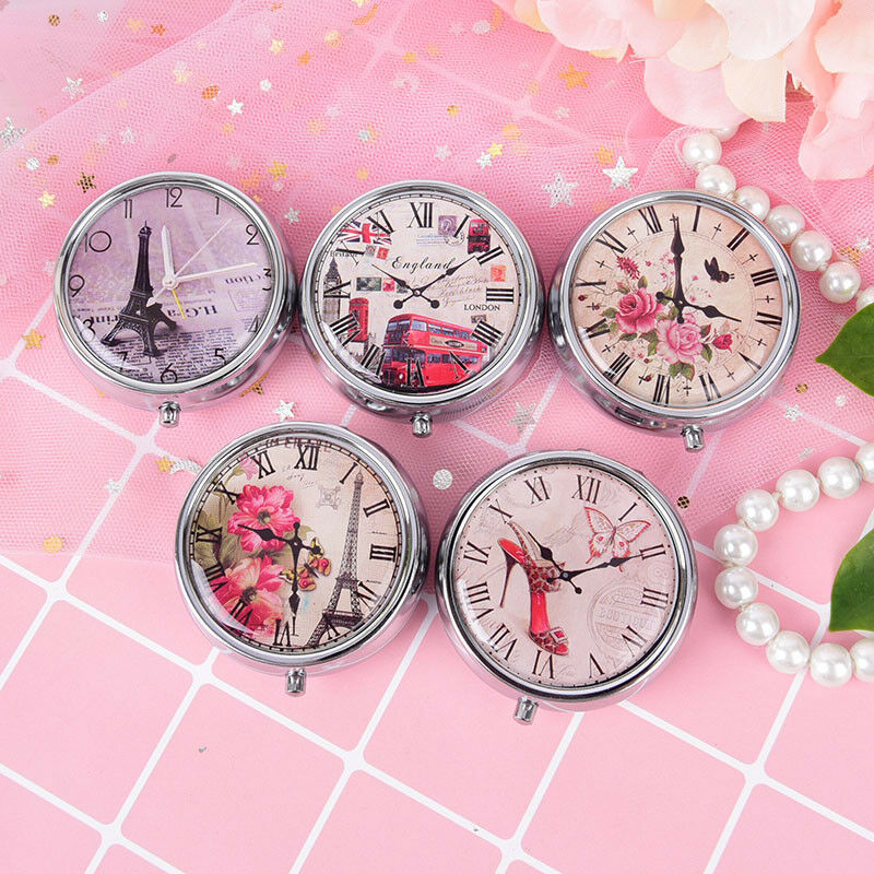 1Pc tower metal pill case medicine organizer pill box makeup storage conta.l8