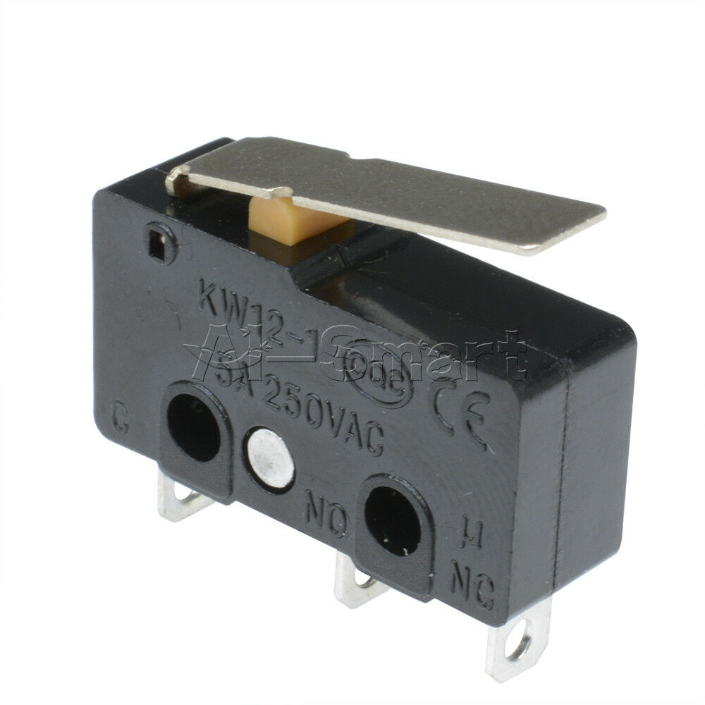 Chic 10PCS Tact Switch KW11-3Z 5A 250V Microswitch 3PIN Buckle AS