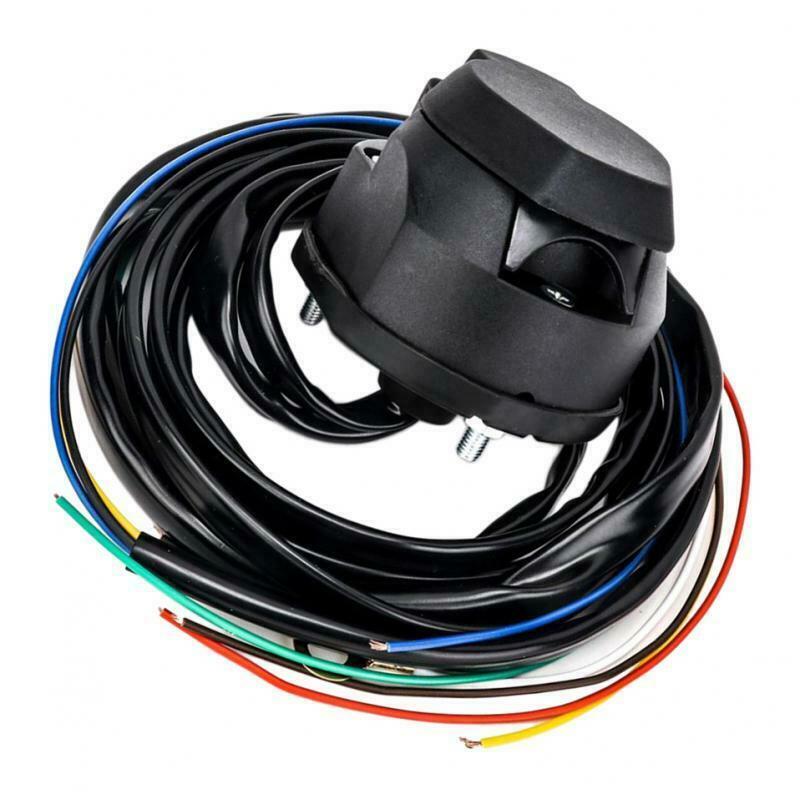 7 Pin Trailer Socket Cable 1.5m Wire European Car Wiring Connector Parts