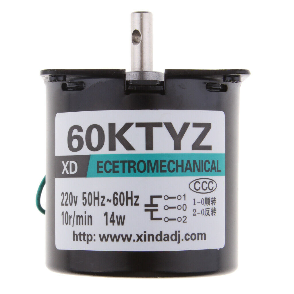 60KTYZ AC 220V 10RPM Permanent Magnetic Electric Synchronous Motor 14W