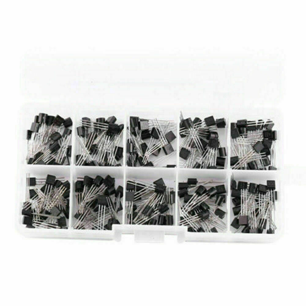 Top10Values x20 200pcs NPN PNP Power Transistor Assortment Kit Box BC337 (S90)