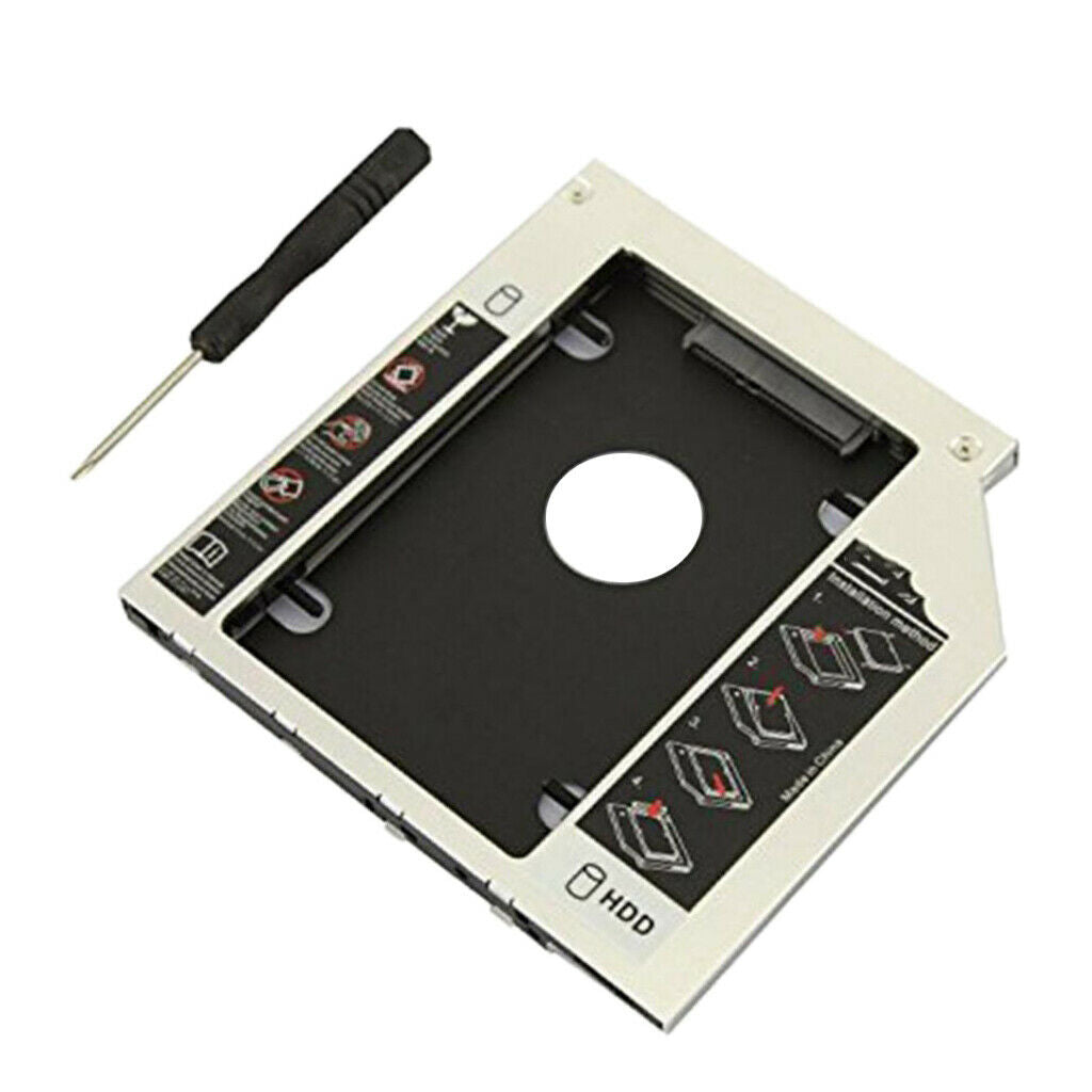2.5" 9.5mm Hard Drive Disk Tray Caddy Universal For CD/DVD-ROM Replacement