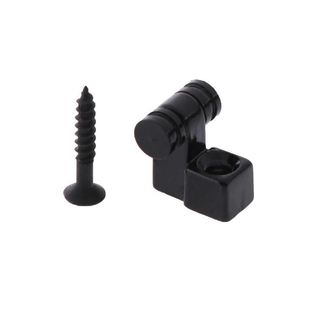 2PCS Black Roller String Tree Guide Retainer Parts For Electric Guitar.l8
