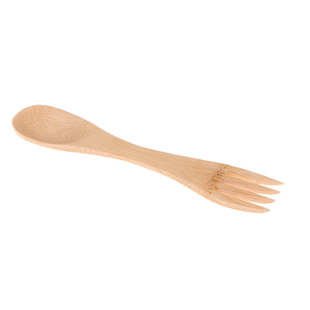 1pc Wooden Spoon Forks Set Wood Cutlery Coffee Tea Spoon Salad Fruit For.l8