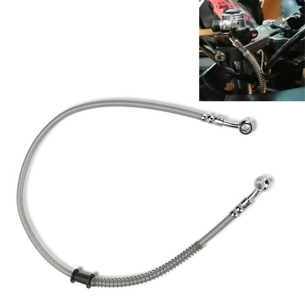 43.3'' ATV Motorcycle Brake Oil Hose Line Pipe Hydraulic Stainless Steel Braided
