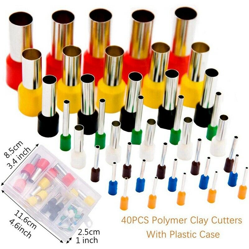 Polymer Clay Cutters,Plastic Clay Modeling Tool and Round Circle Shape CutteO6R7
