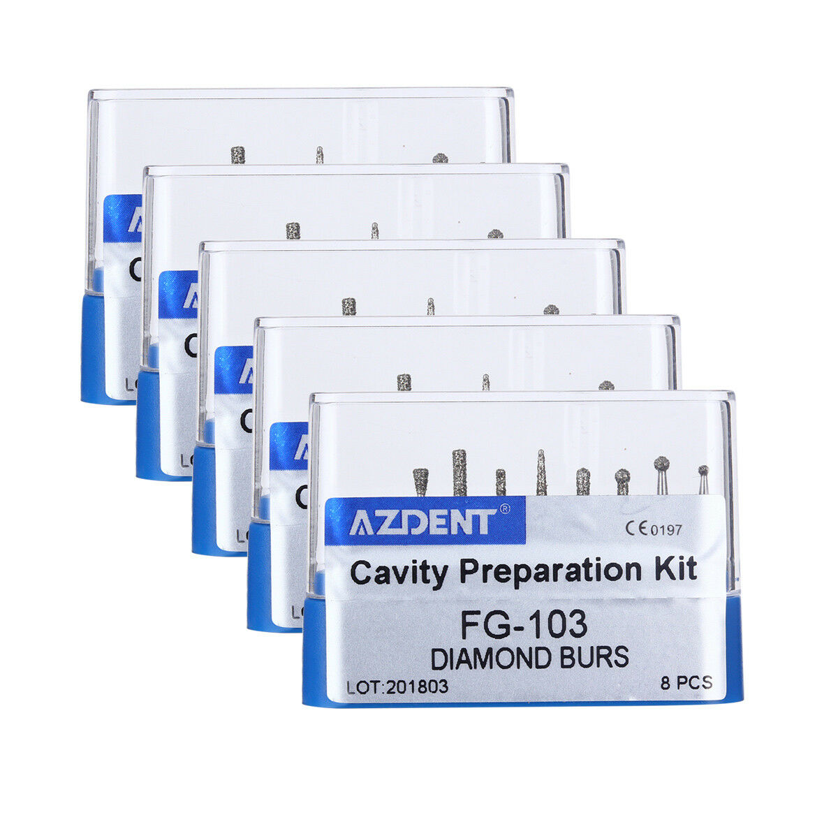 30 Boxes Dental FG-103 Diamond Burs Cavity Preparation For High Speed Handpiece
