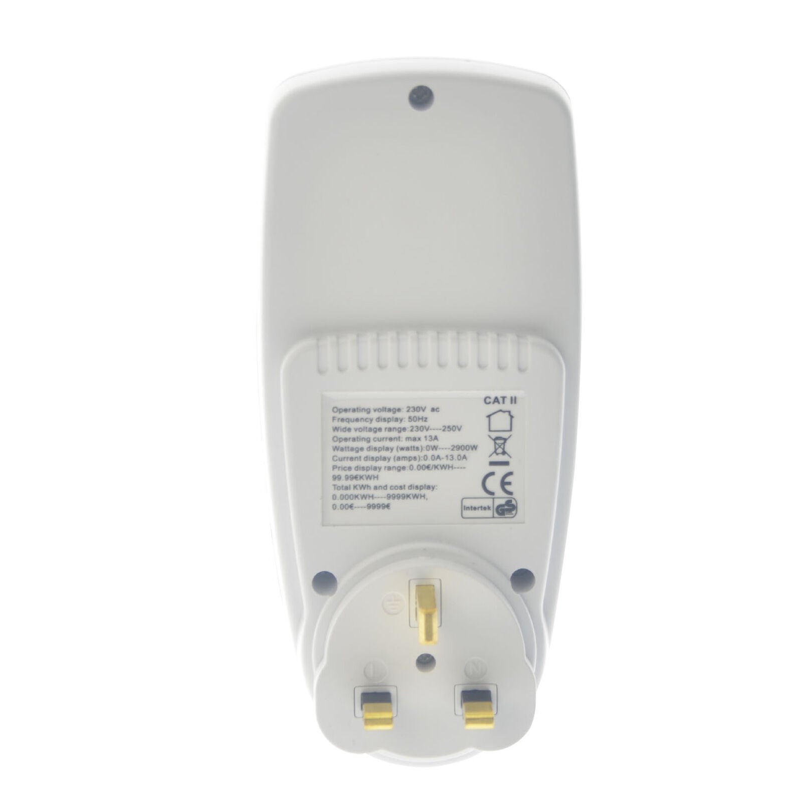 UK Plug-in Electricity Power Consumption Meter Energy Monitor Watt Kwh Analyzer