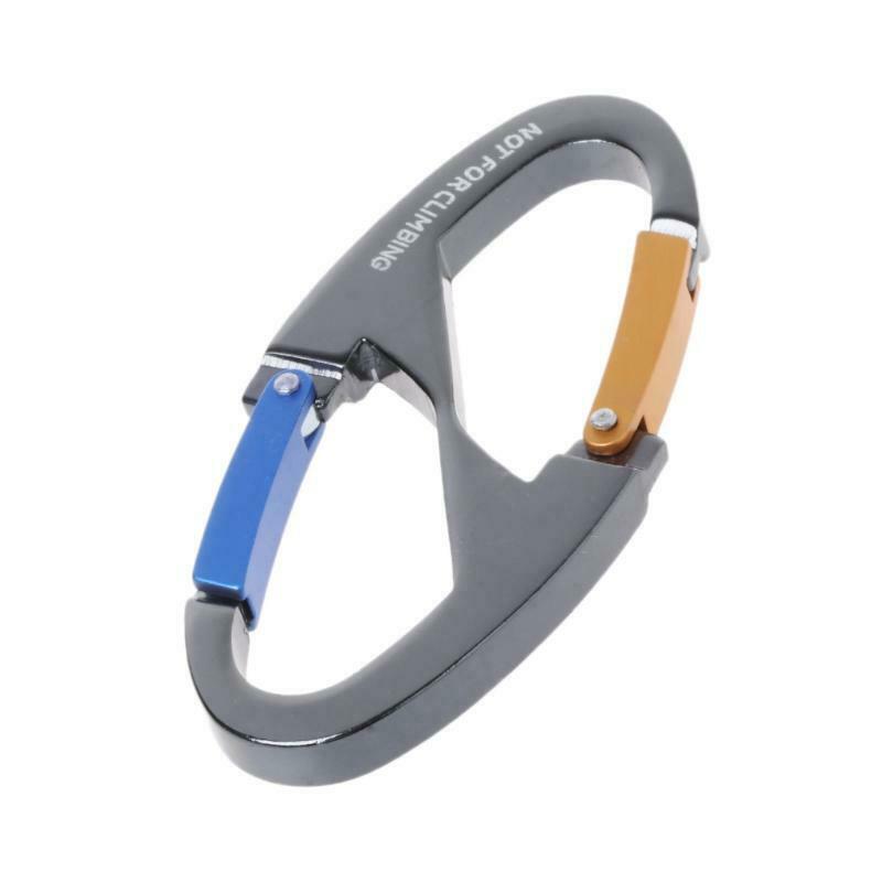 Outdoor Camping Tool 8 Shaped Carabiner Keychain Snap Clip Hook Hiking Buckle
