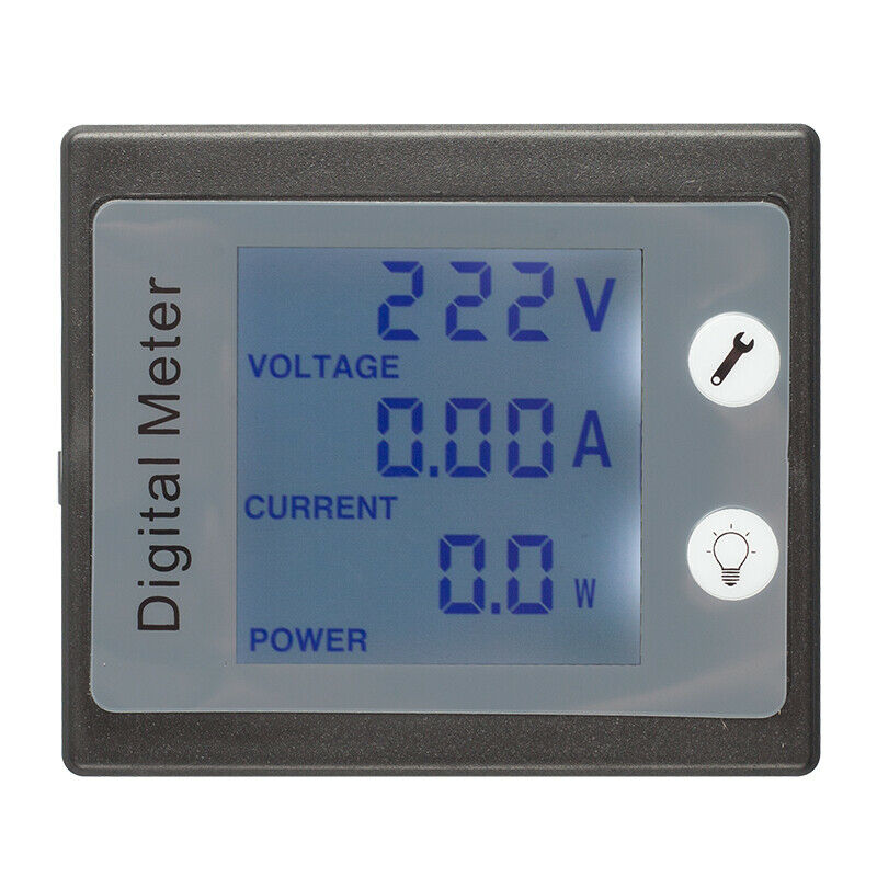 New AC 80-260V LCD Digital 10A Volt Watt Power Meter Ammeter Voltmeter 110V 220V