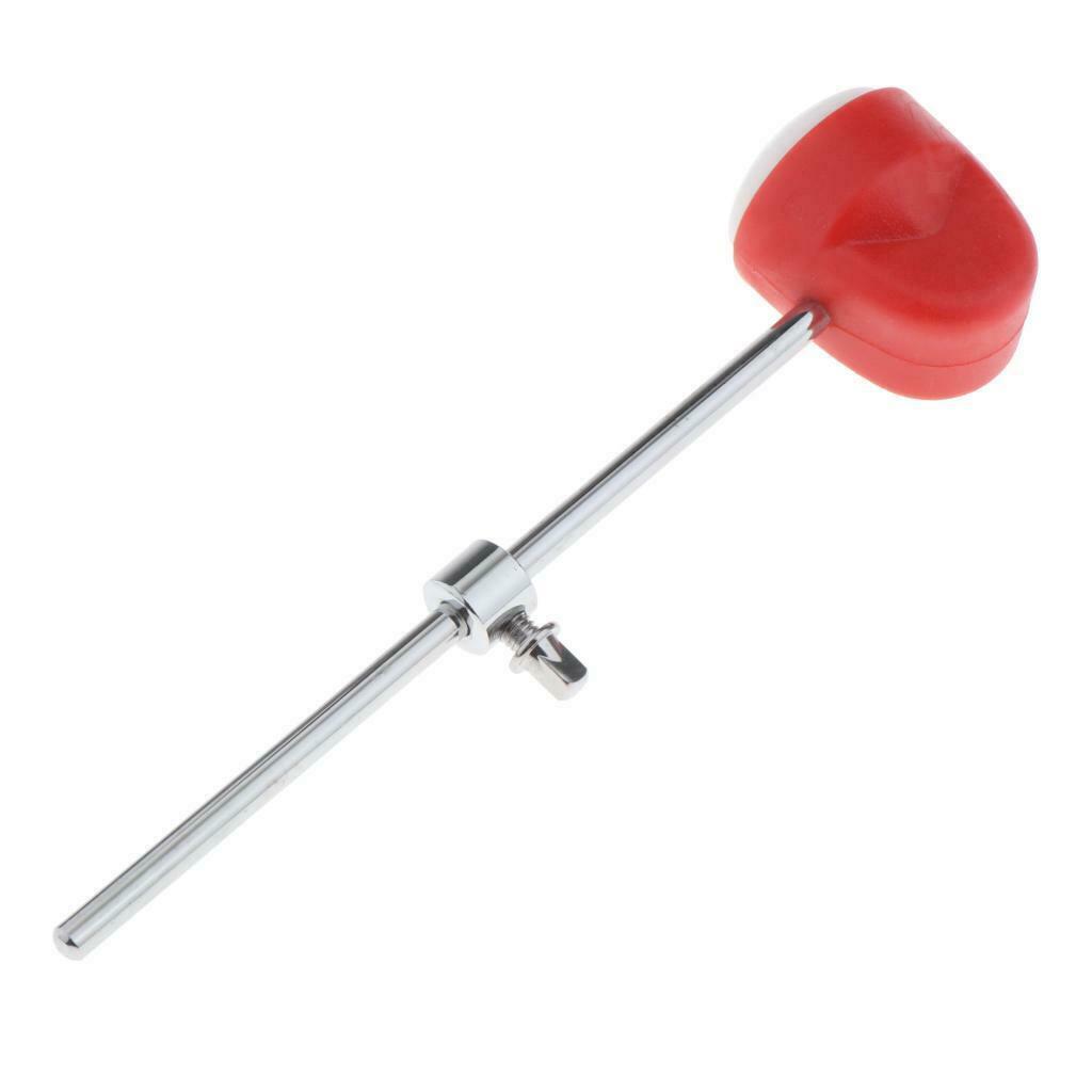 Bass Kick Drum Beater Stick with Hammer Head for Percussion Instrument White