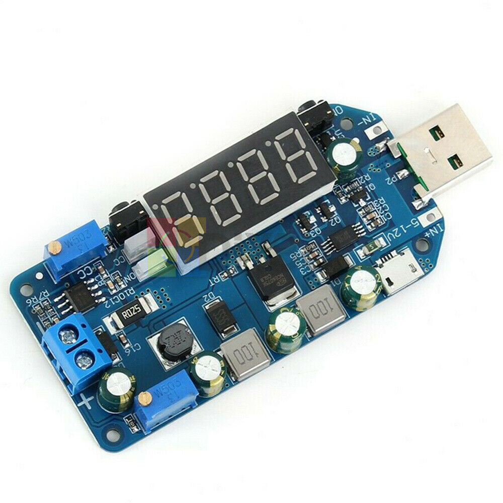 15W 2A 5V to 0.5-30V USB Buck Boost Converter Step Up/Down Power Supply Module