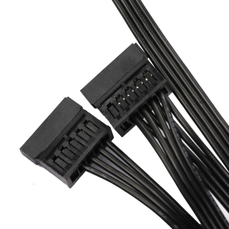 DIY Molex 4pin IDE 1 to 5 SATA 15Pin Hard Drive Power Supply Splitter Cable C Lt