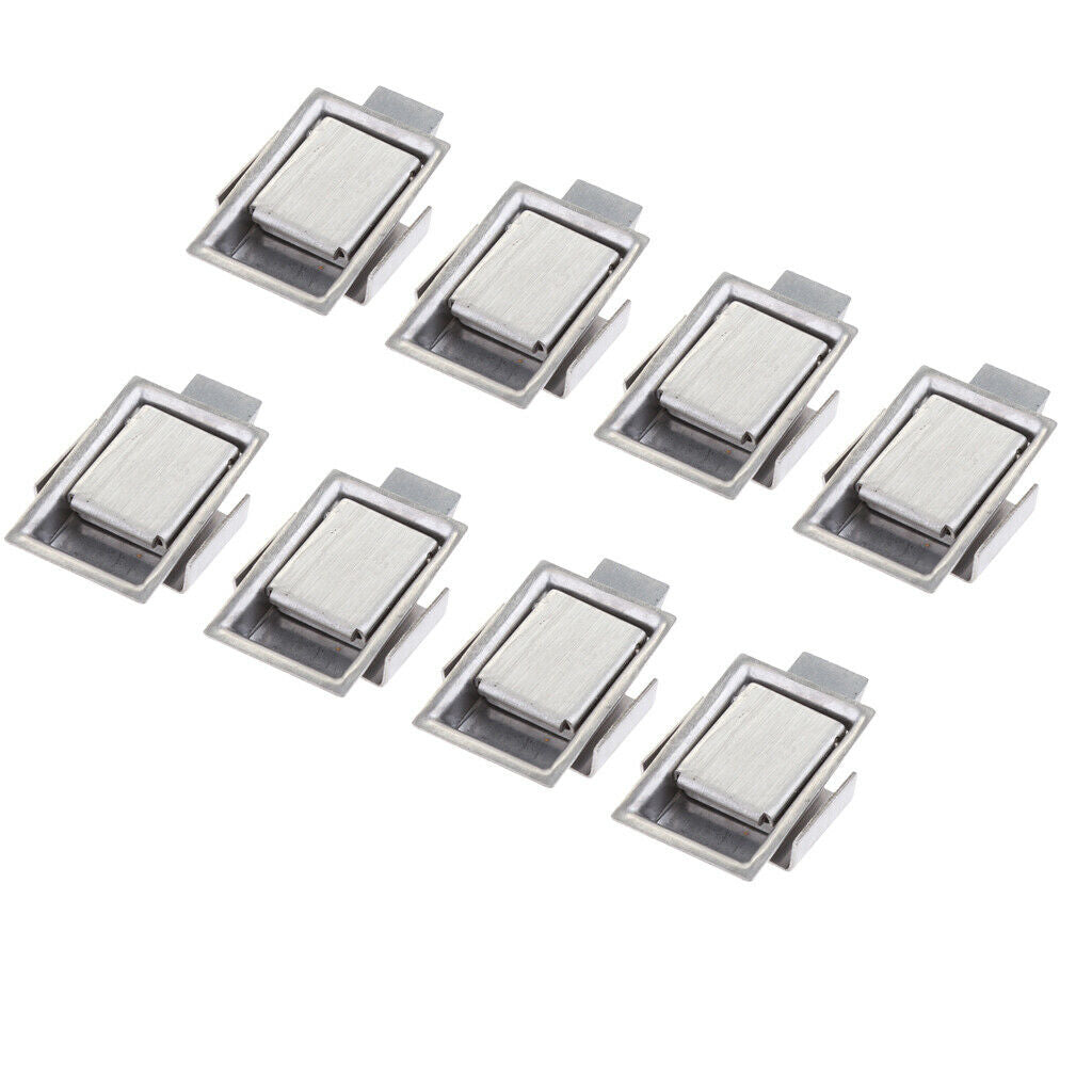 8 Pieces Stainless Steel Mounted Mini Paddle Door Lock Cabinet Tool Box