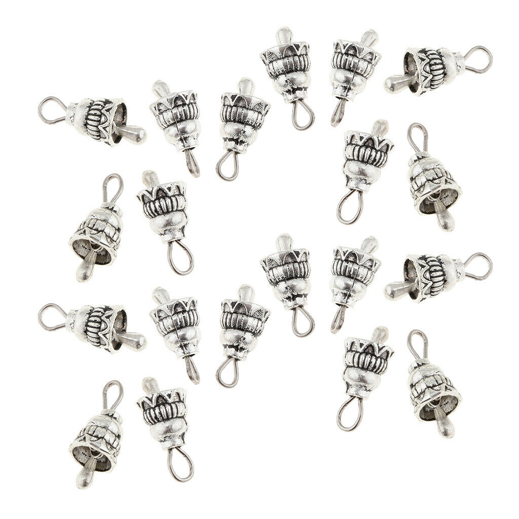 20Pc Christmas Jingling Bell Charm Pendant for DIY Necklace Bracelet