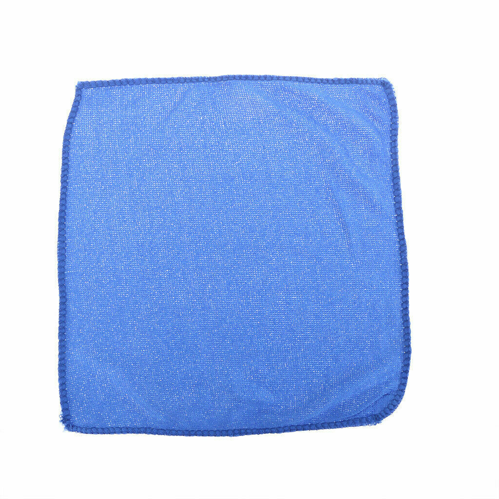 New Car Cleaning Microfiber Towel Wash Clean Cloth Super Soft Plush 30X30CM Blue