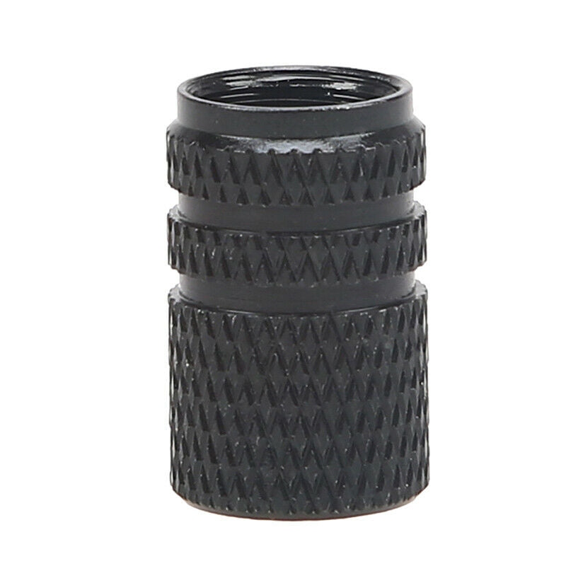 4pcs/set Black Aluminum Alloy Tires Stem Caps Dust Covers Universal For Most Car