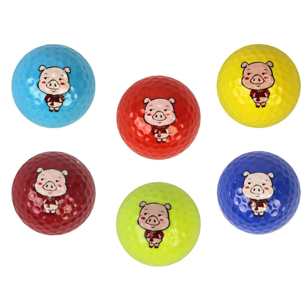 Premium Outdoor Sports Golf Balls, Super Soft Feel, Long Distance, Cute Pig