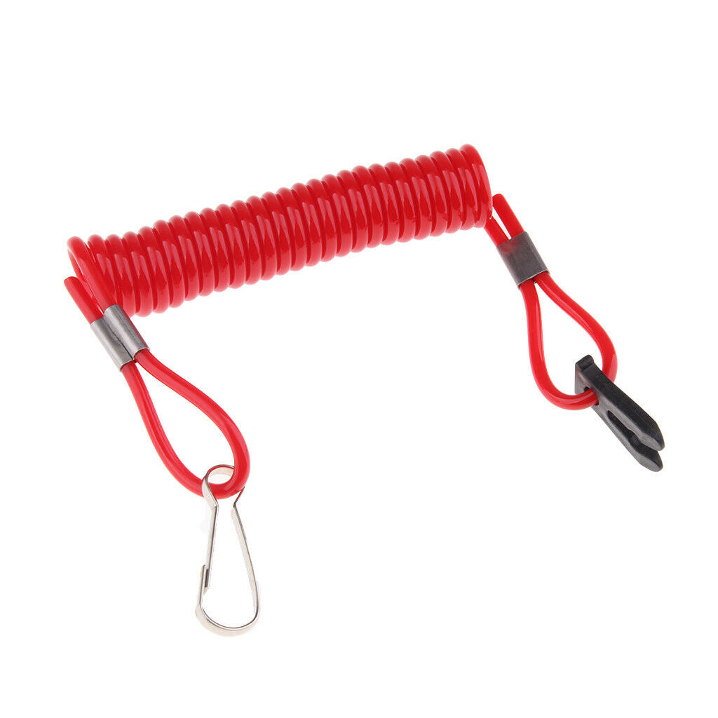 Outboard Engine Motor Kill Stop Switch Tether Cord