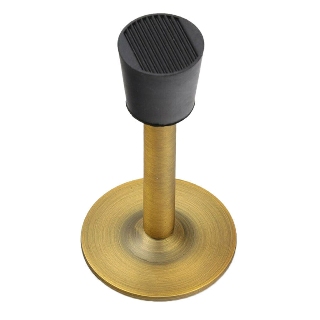 Stainless Steel Door Stop Stopper Wedge Jam Block Home Floor Protector Yellow