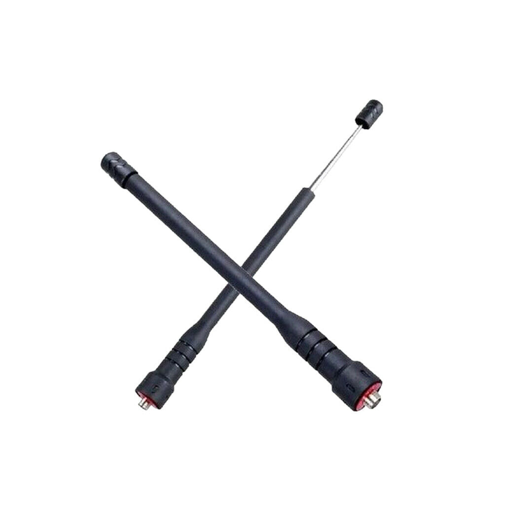 SMA-Female Telescopic Antenna Black For BaoFeng BF-888S 777S BF-666S UV5R -