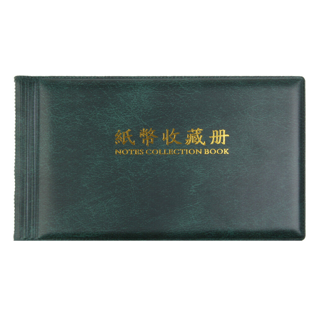 Banknote Currency Collection Album Paper Money Pocket Holders 30 Pages for