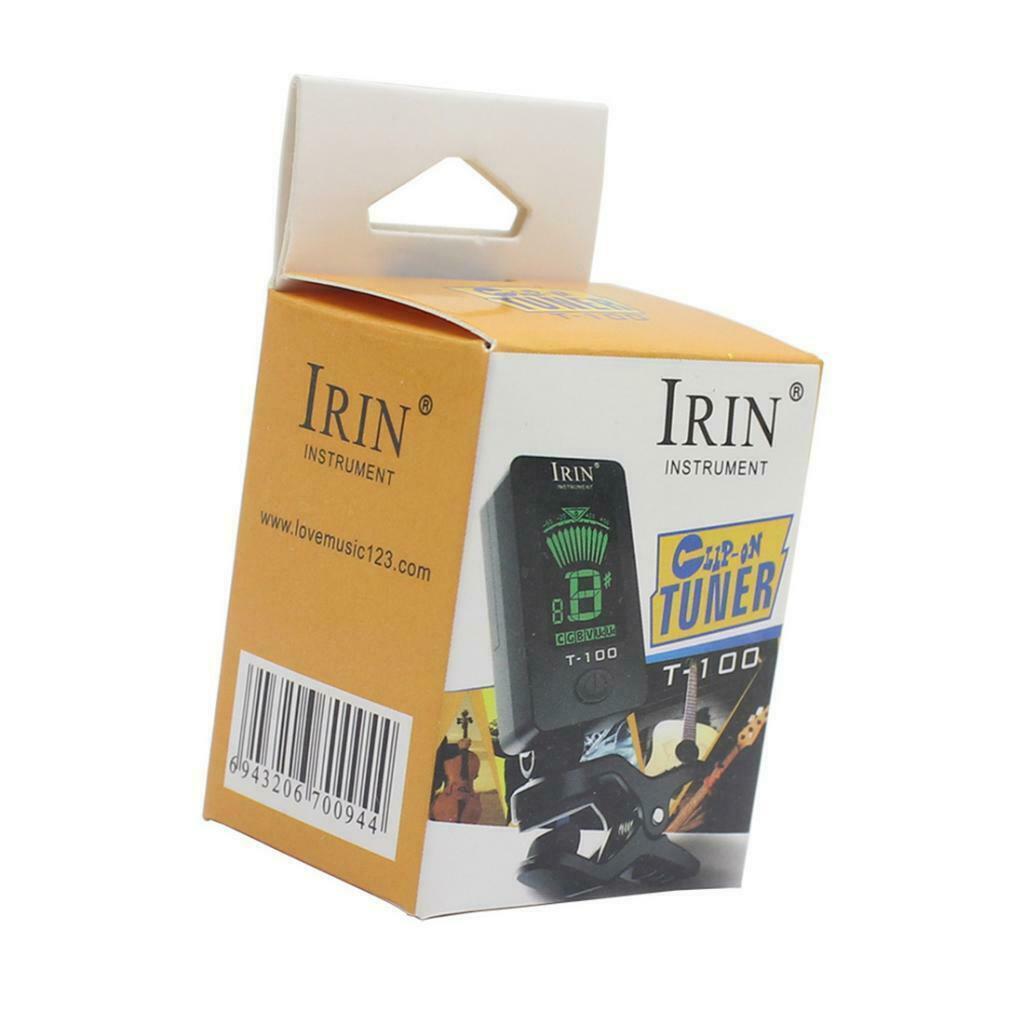 T-100 LCD Clip on Tuner Electric Acoustic Guitar Bass Violin,Ukulele