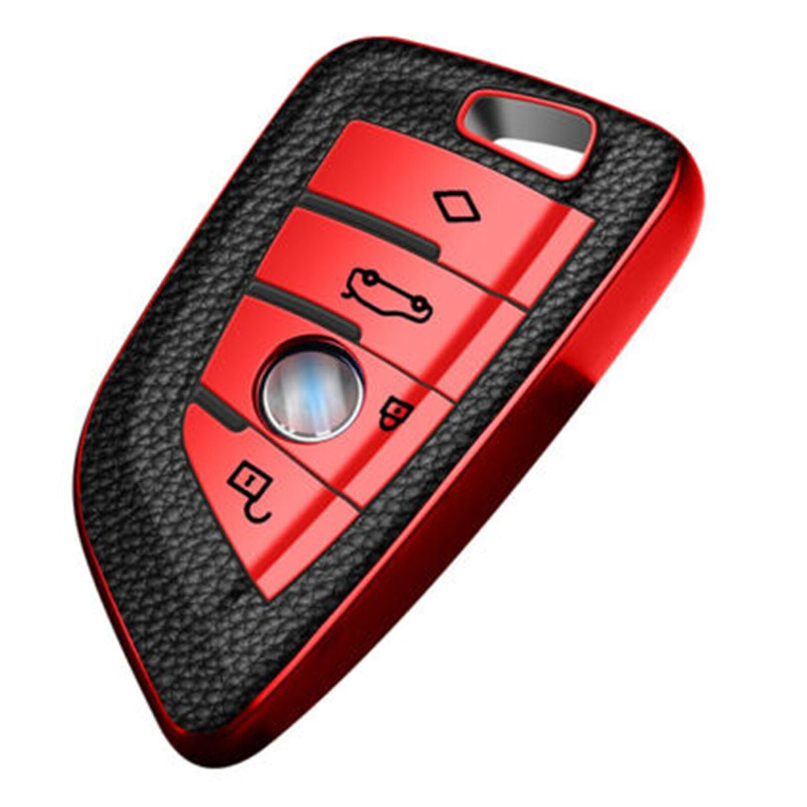 Red Remote Key Fob Case Shell Cover For BMW X1 X3 X5 X6 X7 5 7 Series G30 G31