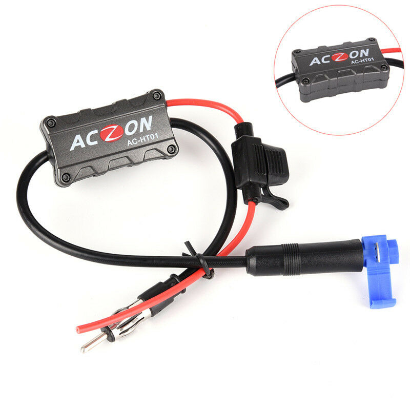 Universal Automobile Car FM/AM Radio Stereo Antenna Signal Amplifier Booster  SJ