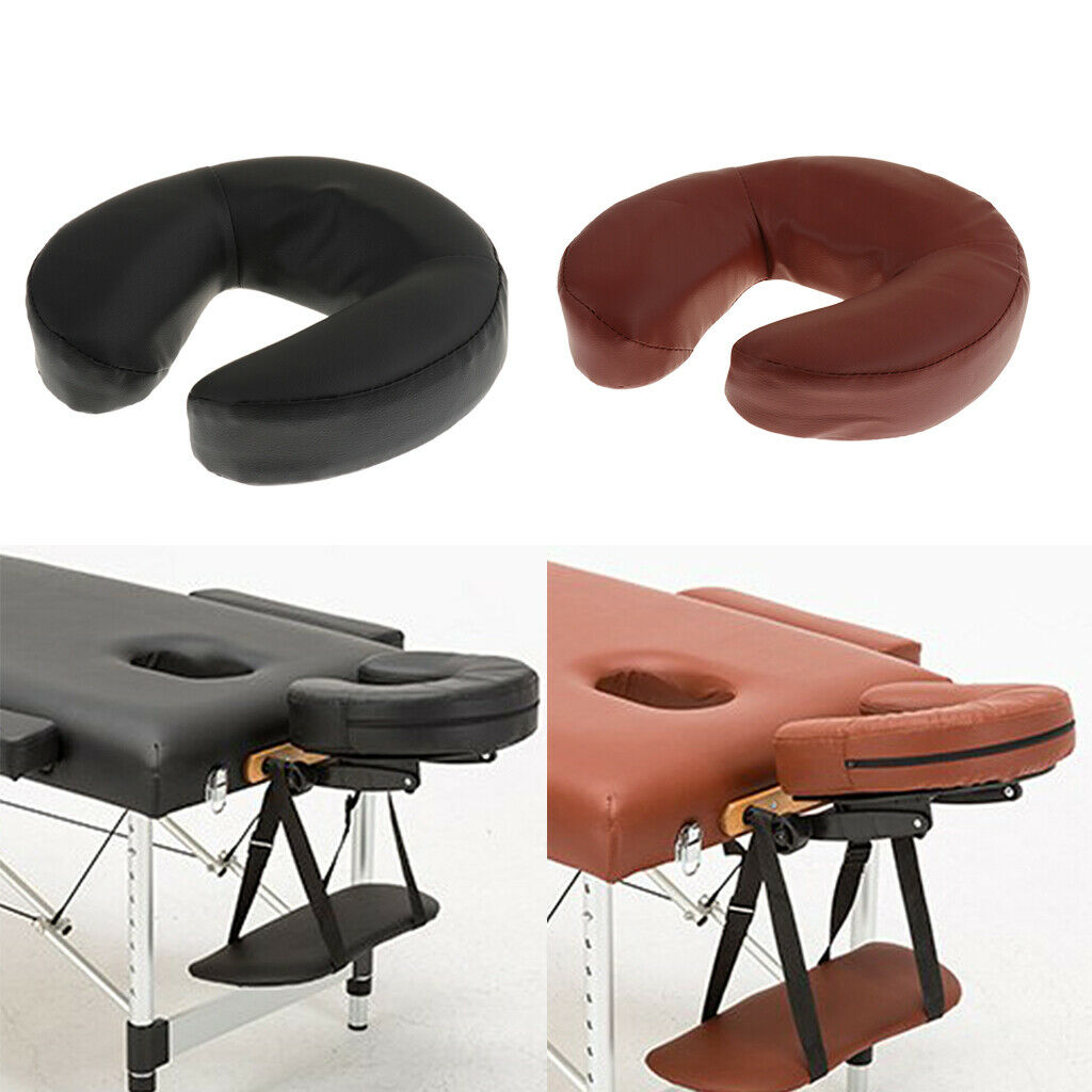 Beauty Salon Massage Acupuncture Table Bed Cradle Cushion Pillow Black+Brown