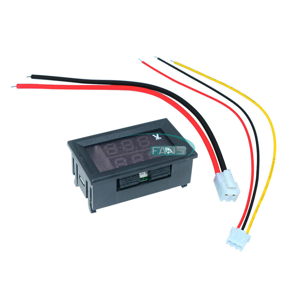 DC0-100V 10A Blue & Green Dual LED Display Voltage AMP Power Voltmeter Ammeter