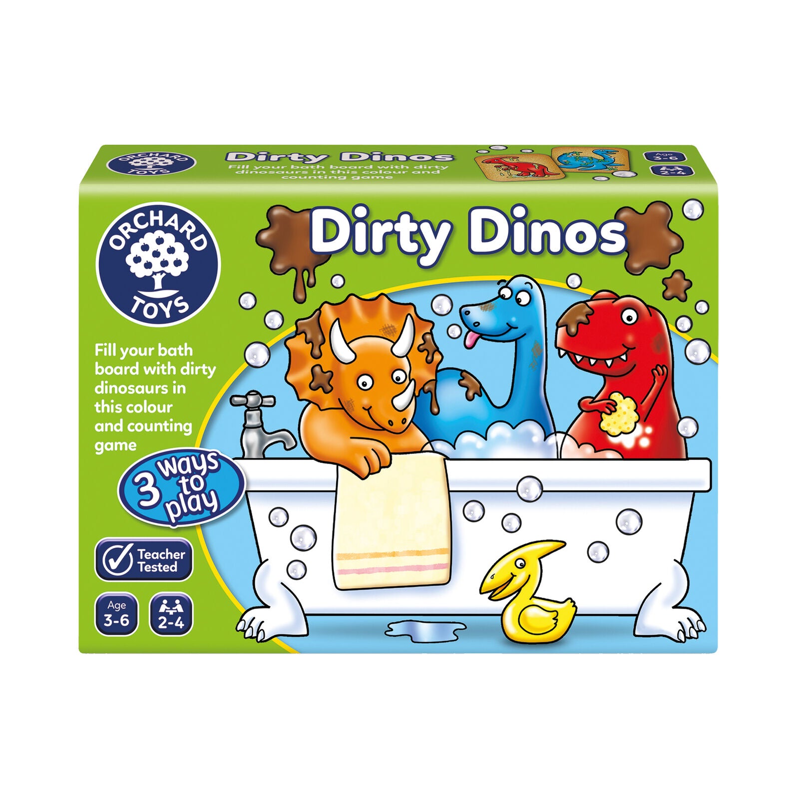 Orchard Toys 051 Dirty Dinos Colour & Counting Game Family Children Toddler 3+