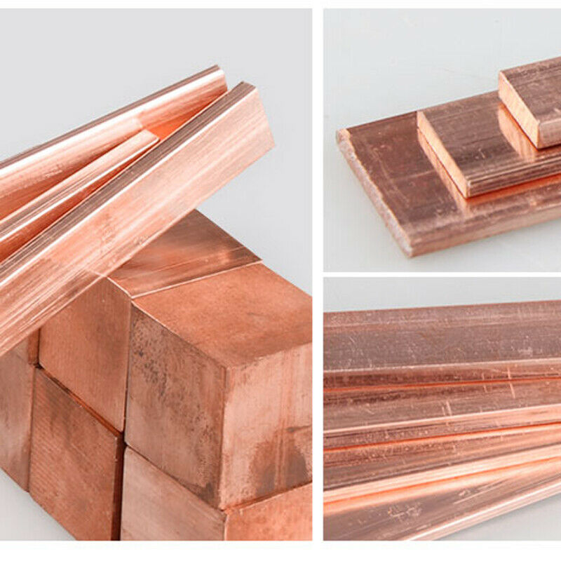 0.8mm x 50mm x 100mm Cu Metal Sheet Plate Copper Sheet  99.9% Pure Copper  1Pc