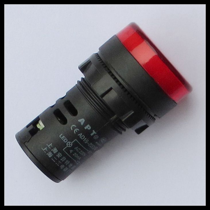 5pcs 10V 16mm Red LED Indicator Pilot Signal Light Lamp [M1]