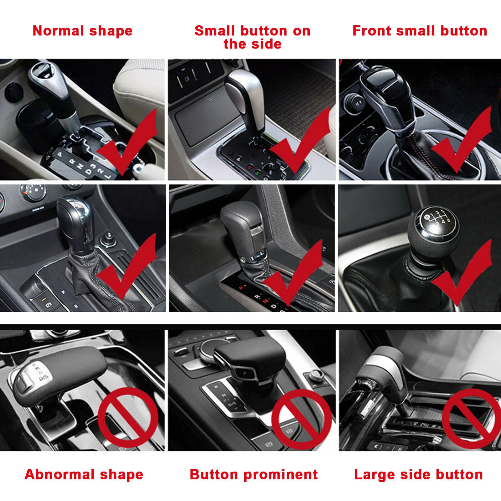 Universal Car Gear Stick Shift Knob Shifter Lever Head Red Boxing Glove Decorate