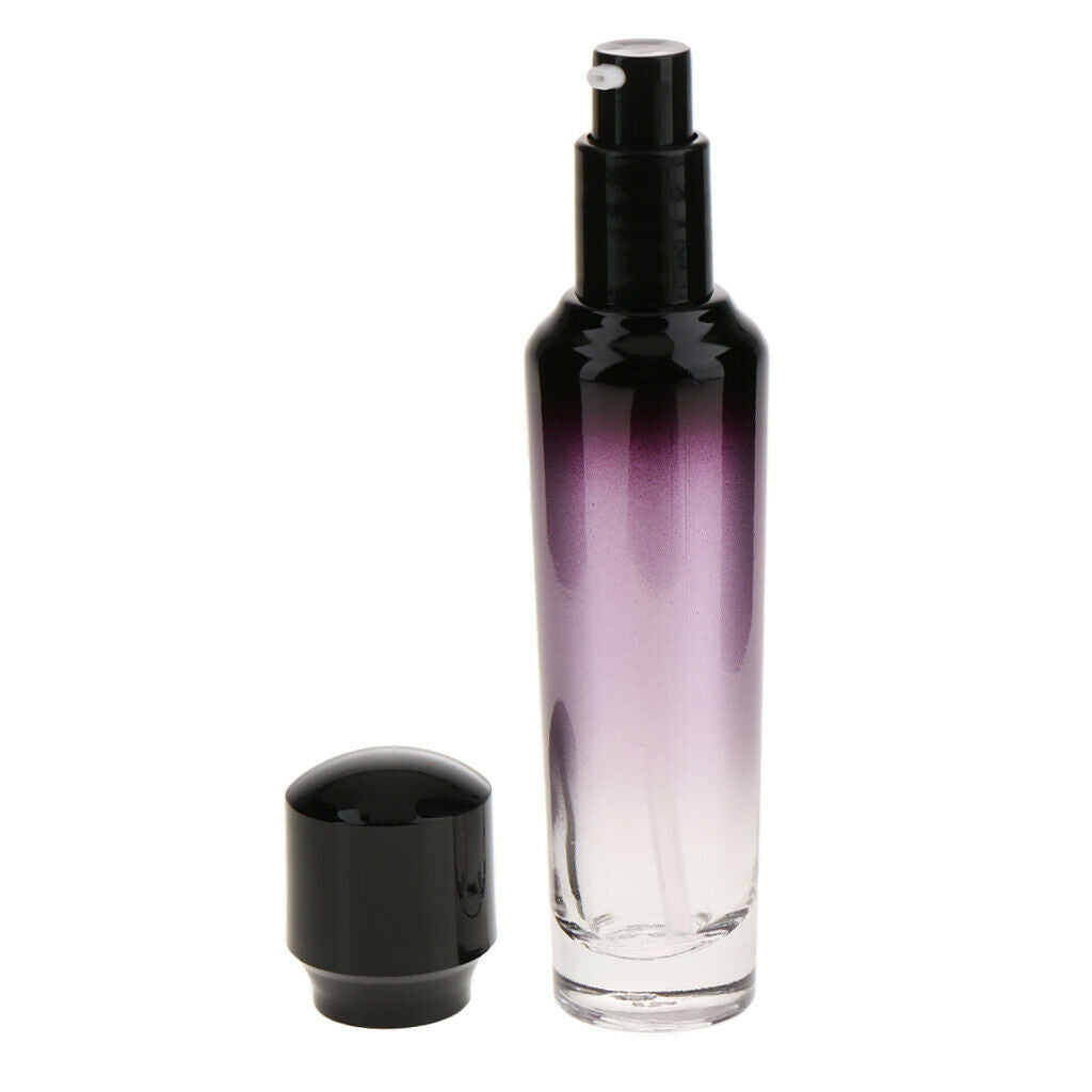 Travel Empty Glass Pump Spray Bottle Makeup Lotions Shampoos Container  55ml