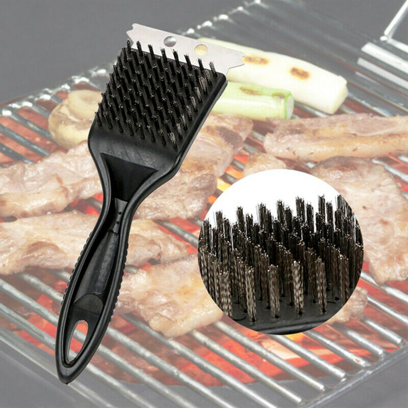 Wire Bristles Cleaning Brushes Barbecue Grill Brush Outdoor BBQ Cleaning .l8