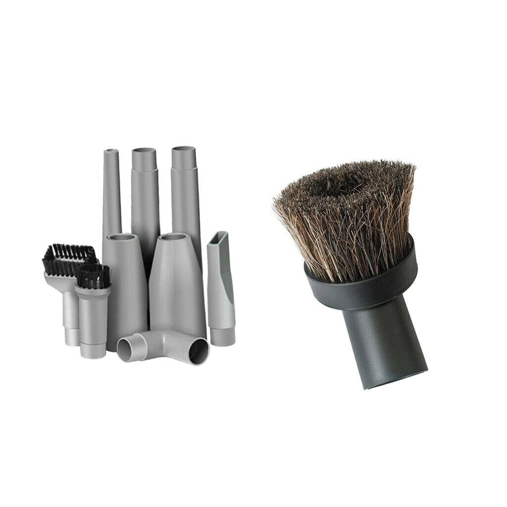 10pcs/set Vacuum Attachment Accessories Nozzle Head Brush Tube Connector