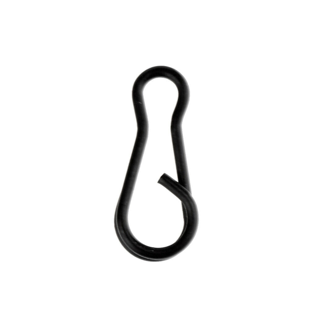 Quick Change Clips Carp Fishing Clips Fishing Swivels Black