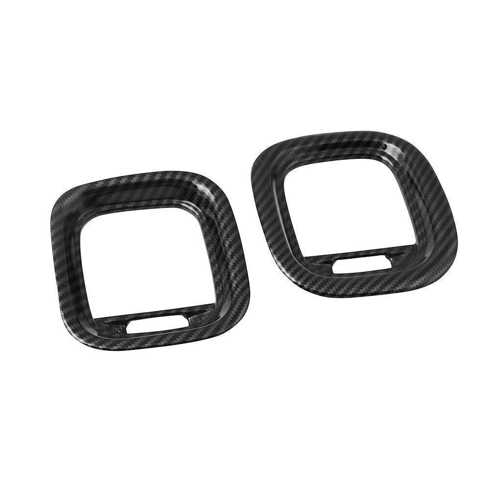 For Dodge Charger 15-21 Carbon Fiber Car Air Vent Outlet Cover Trim A/C Vent