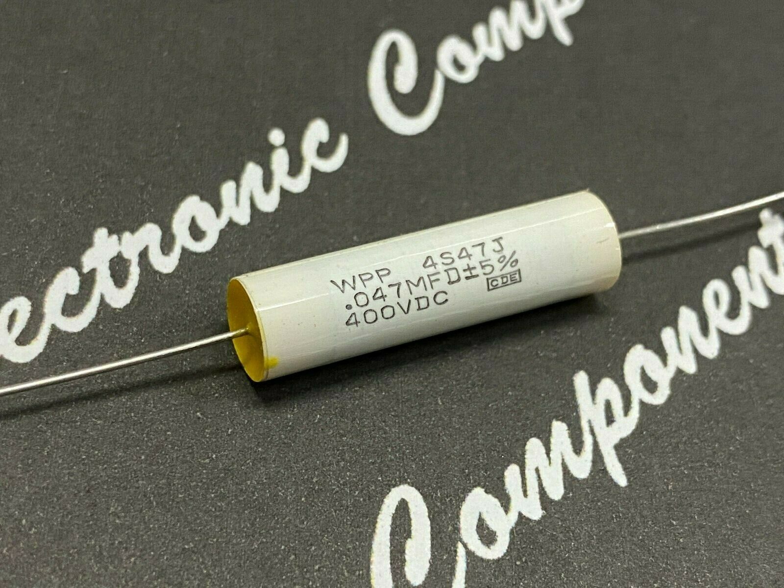 2pcs - Cornell Dubilier (CDE) WPP 0.047uF 400V 5% WPP4S47J Axial Film Capacitor