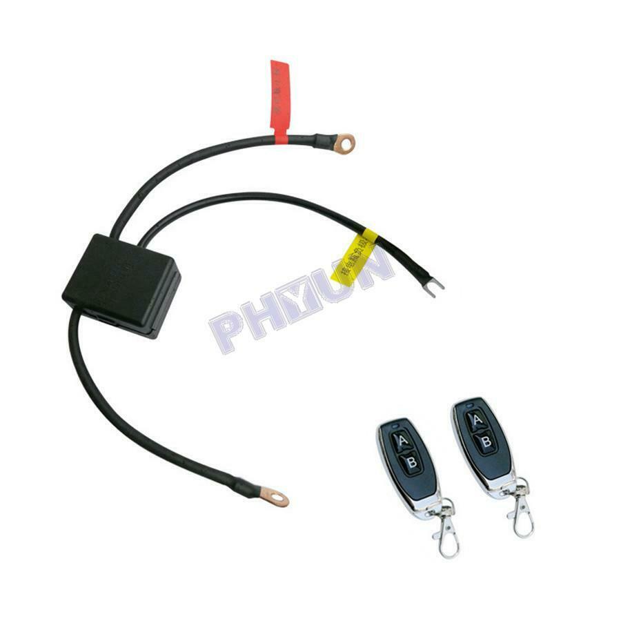 Motorcycle ATV Battery Disconnect Cut Off Isolator Dual Remote Control Switches