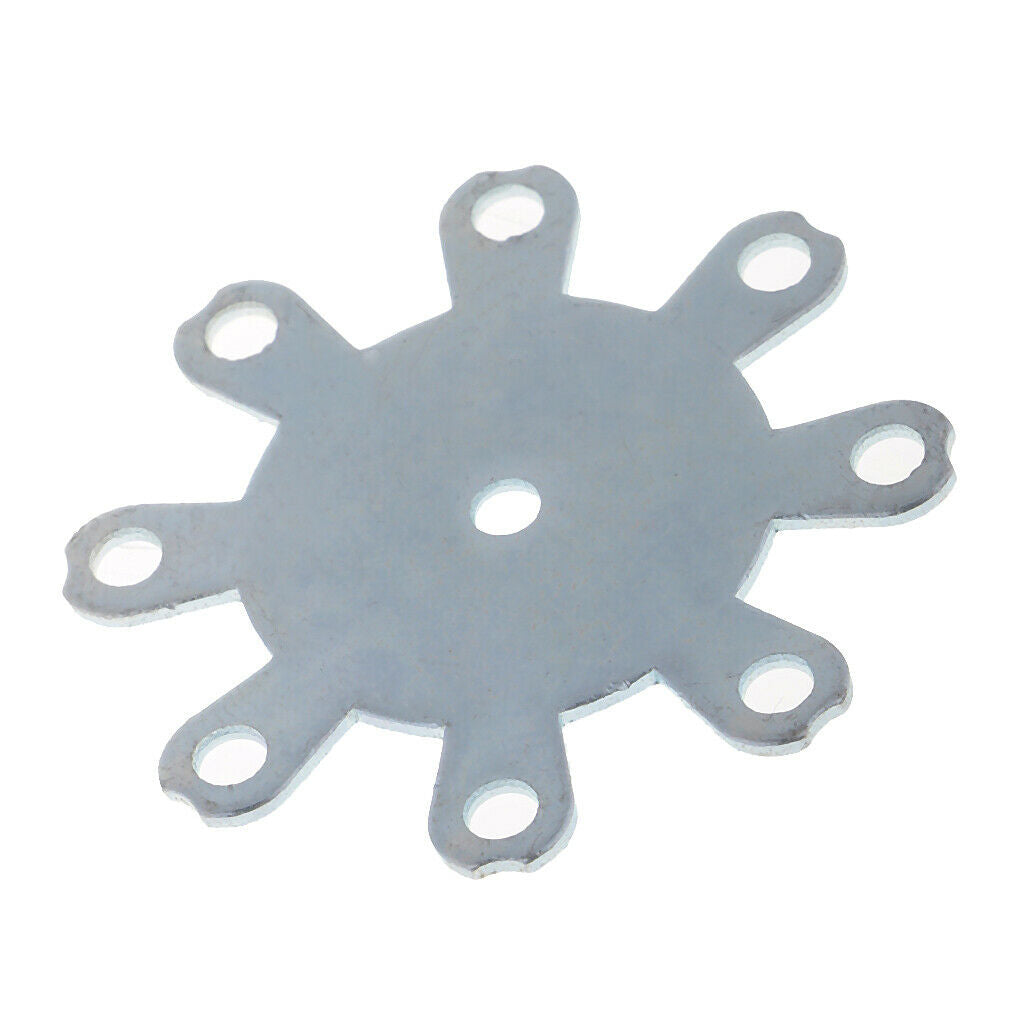 DIY Explosion Hook Plate with 8 Holes Fishing Tackle Iron Jig Hooks Plate