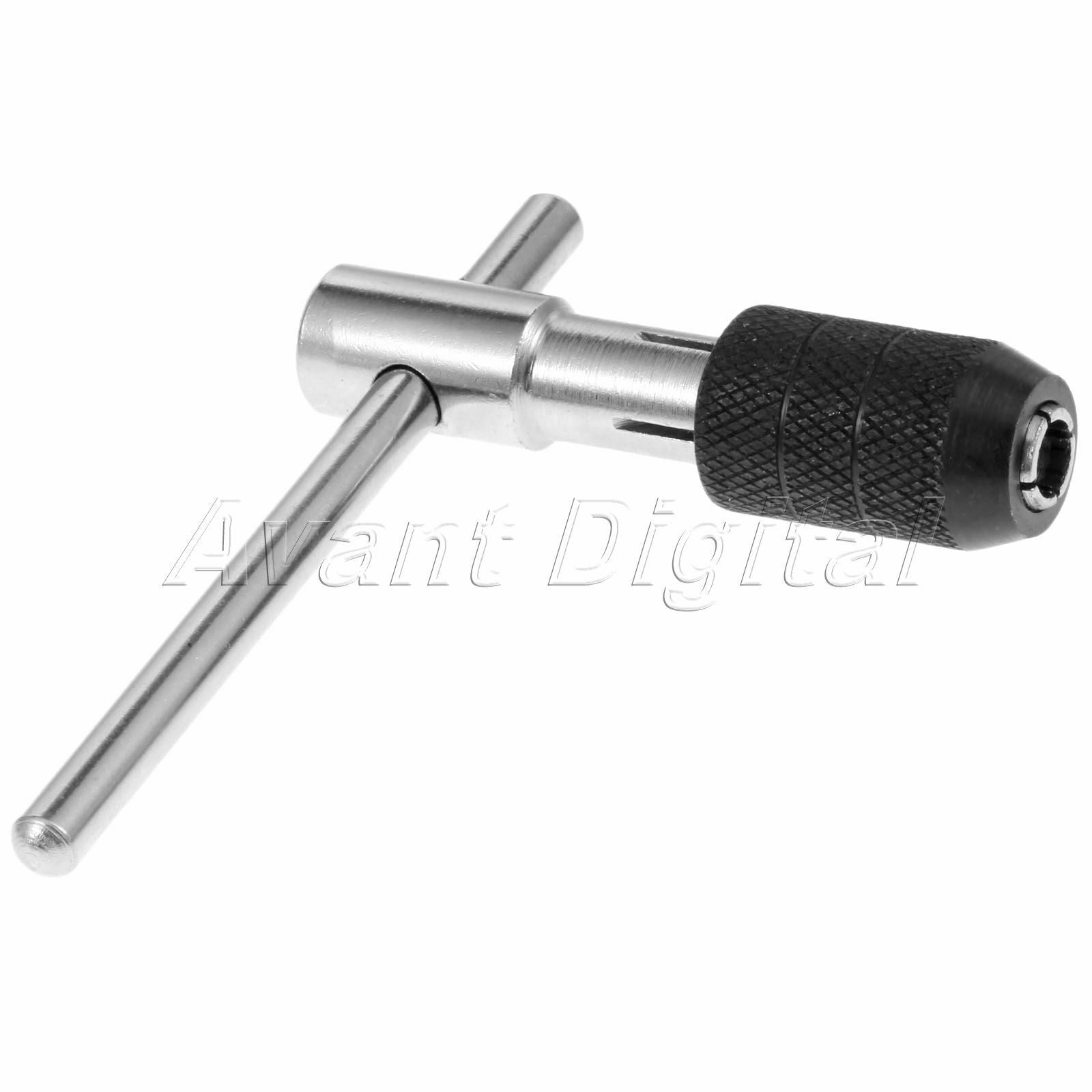 Stainless Steel Screw Tap Drill Bit Wrench Woodworking Hand Tool M6-M12 T Handle